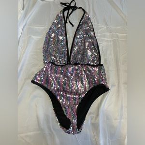 NastyGal Sequin Body Suit Size 6